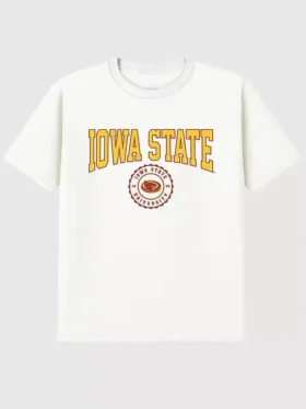 Iowa State University Collegiate Seal donkere grafische T-shirt