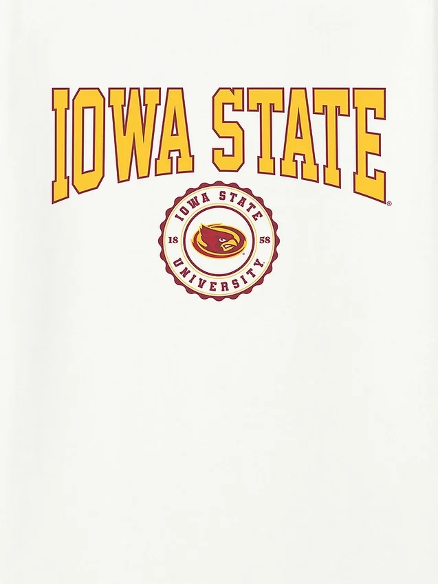 Iowa State University Collegiate Seal donkere grafische T-shirt