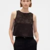 Jacquard crop-top