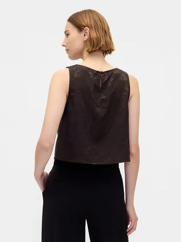 Jacquard crop-top