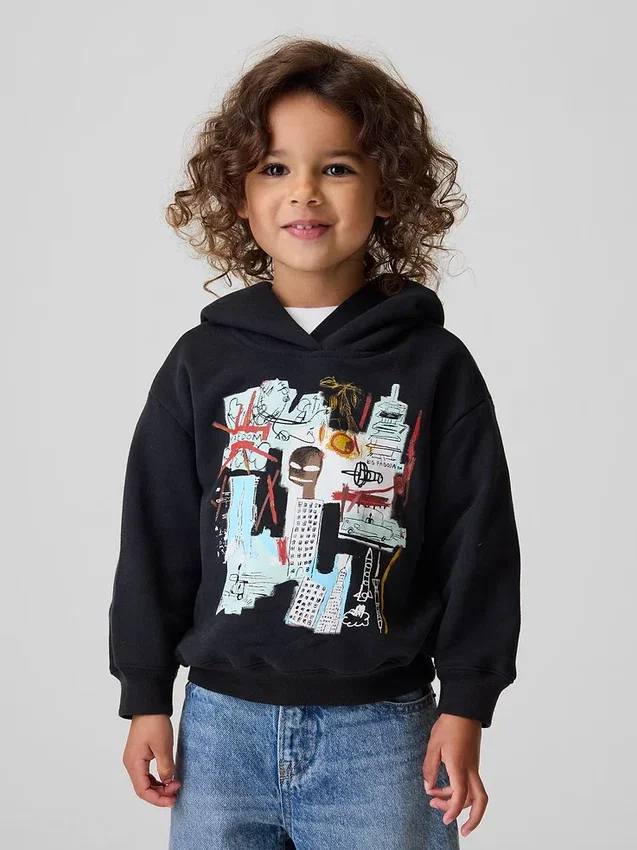 Jean-Michel Basquiat peuter-hoodie van Vintagesoft