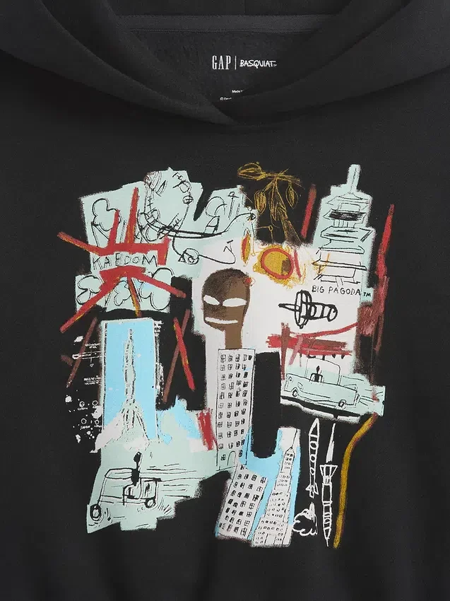 Jean-Michel Basquiat peuter-hoodie van Vintagesoft