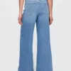 Jeans met extra hoge taille en wijde pijpen