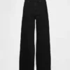 Jeans met extra hoge taille en wijde pijpen