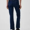 Jeans met hoge taille en uitlopende pijpen