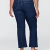 Jeans met hoge taille en uitlopende pijpen