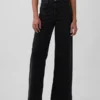 Jeans met hoge taille en wijde pijpen