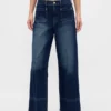 Jeans met hoge taille en wijde pijpen