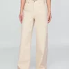 Jeans met hoge taille en wijde pijpen