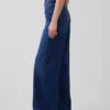 Jeans met hoge taille en wijde pijpen