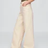 Jeans met hoge taille en wijde pijpen