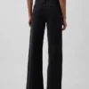 Jeans met hoge taille en wijde pijpen