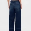 Jeans met hoge taille en wijde pijpen