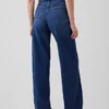 Jeans met hoge taille en wijde pijpen