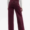 Jeans met hoge taille en wijde pijpen