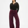 Jeans met hoge taille en wijde pijpen