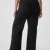 Jeans met hoge taille en wijde pijpen