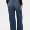 Jeans met hoge taille en wijde pijpen
