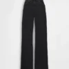 Jeans met hoge taille en wijde pijpen