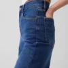 Jeans met hoge taille en wijde pijpen