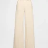 Jeans met hoge taille en wijde pijpen