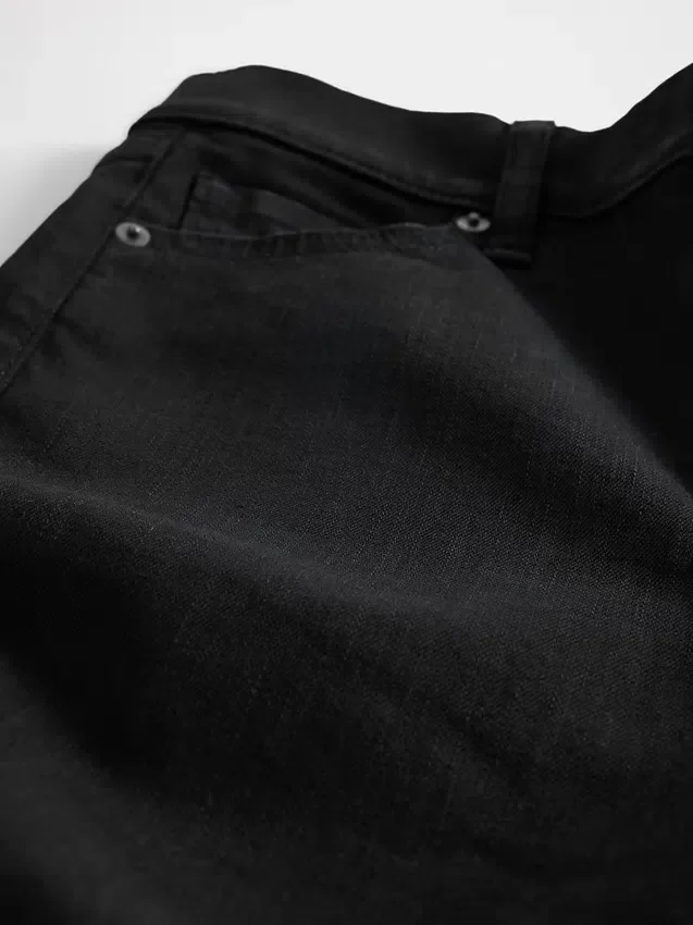 Jeans met hoge taille en wijde pijpen