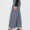 Jeans met hoge taille, wijde pijpen en enkellengte