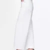Jeans met hoge taille, wijde pijpen en enkellengte
