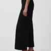 Jeans met hoge taille, wijde pijpen en enkellengte