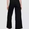 Jeans met hoge taille, wijde pijpen en enkellengte
