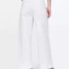 Jeans met hoge taille, wijde pijpen en enkellengte