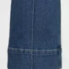 Jeans met hoge taille, wijde pijpen en enkellengte
