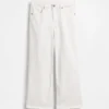 Jeans met lage taille en wijde pijpen