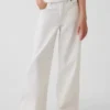 Jeans met lage taille en wijde pijpen