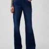 Jeans met middelhoge taille en relaxte flare
