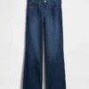 Jeans met middelhoge taille en relaxte flare
