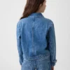 Jeansjasje met opgestikte zakken voor kinderen