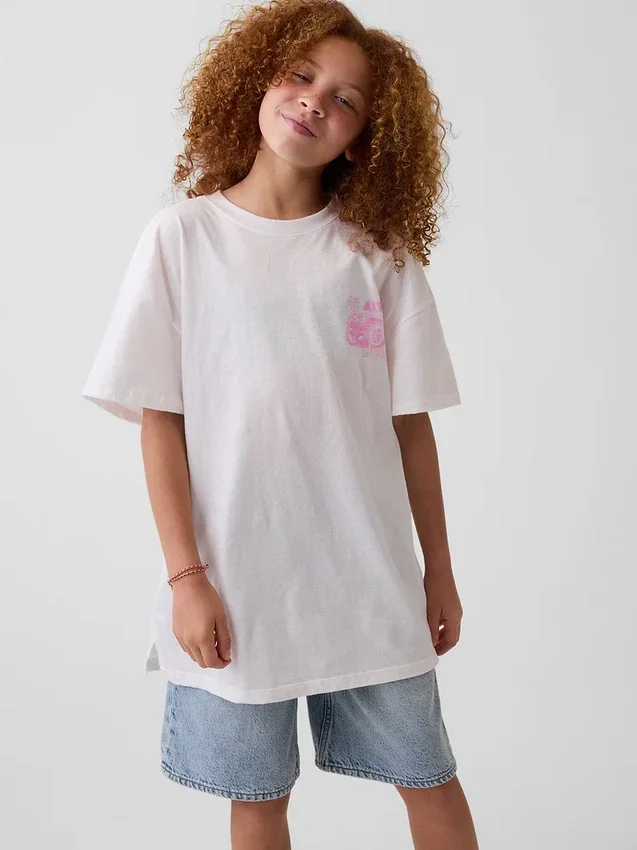 Jeep oversized T-shirt voor kinderen