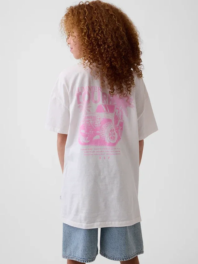 Jeep oversized T-shirt voor kinderen