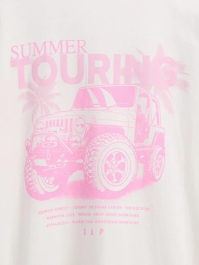 Jeep oversized T-shirt voor kinderen