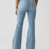 Jeggings met hoge taille en uitlopende pijpen voor kinderen