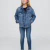 Jeggings voor kinderen met middelhoge taille en trekband