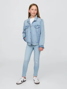 Jeggings voor kinderen met middelhoge taille en trekband