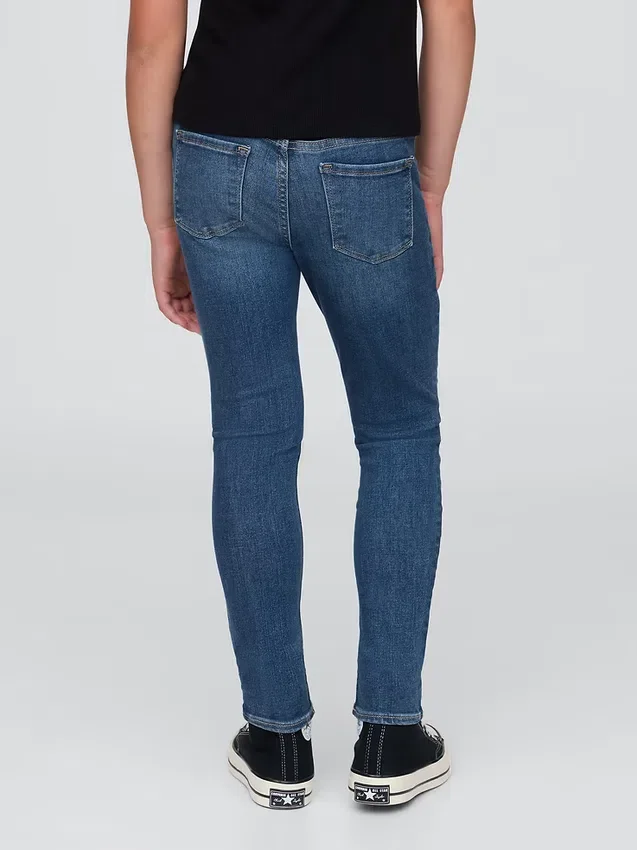 Jeggings voor kinderen met middelhoge taille en trekband