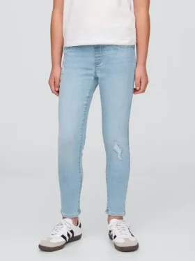 Jeggings voor kinderen met middelhoge taille en trekband