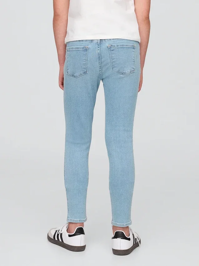 Jeggings voor kinderen met middelhoge taille en trekband