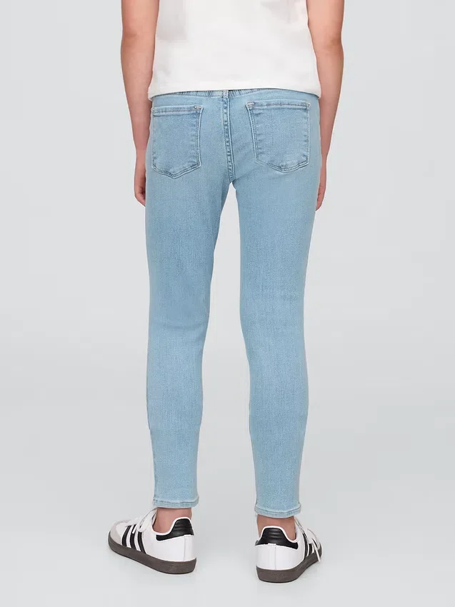 Jeggings voor kinderen met middelhoge taille en trekband