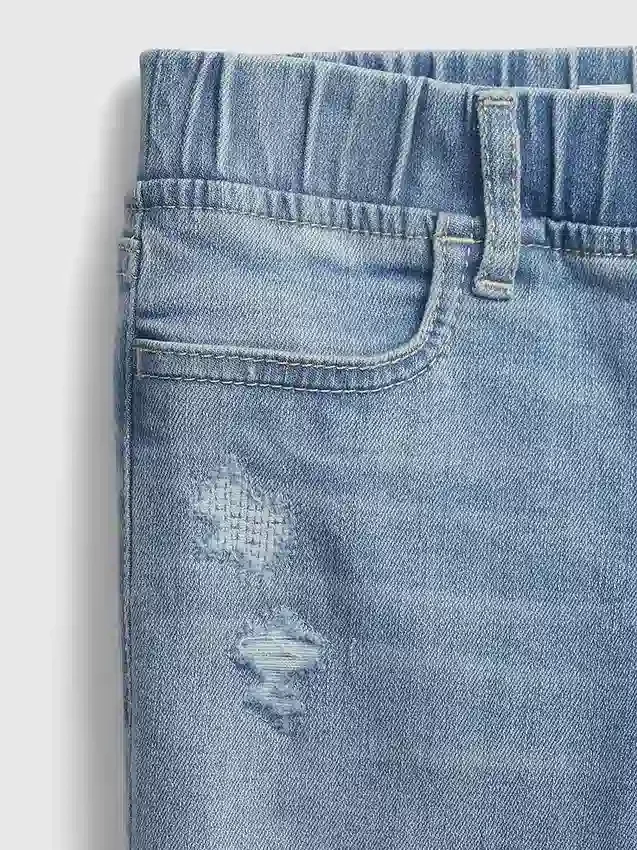 Jeggings voor kinderen met middelhoge taille en trekband