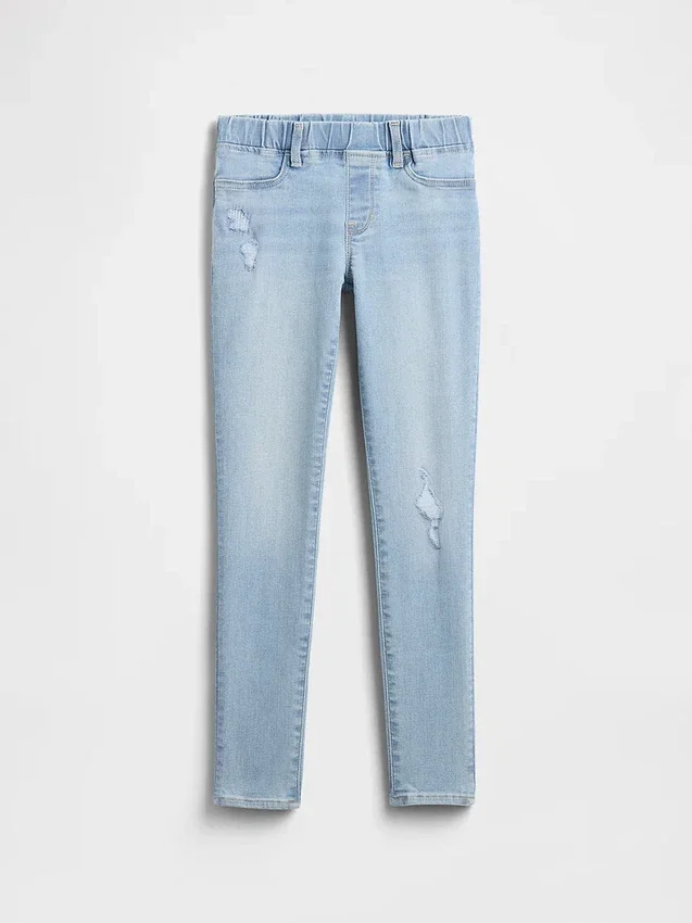 Jeggings voor kinderen met middelhoge taille en trekband