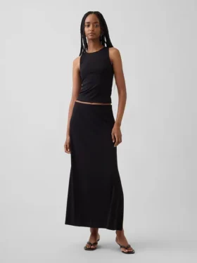 Jersey cropped tanktop